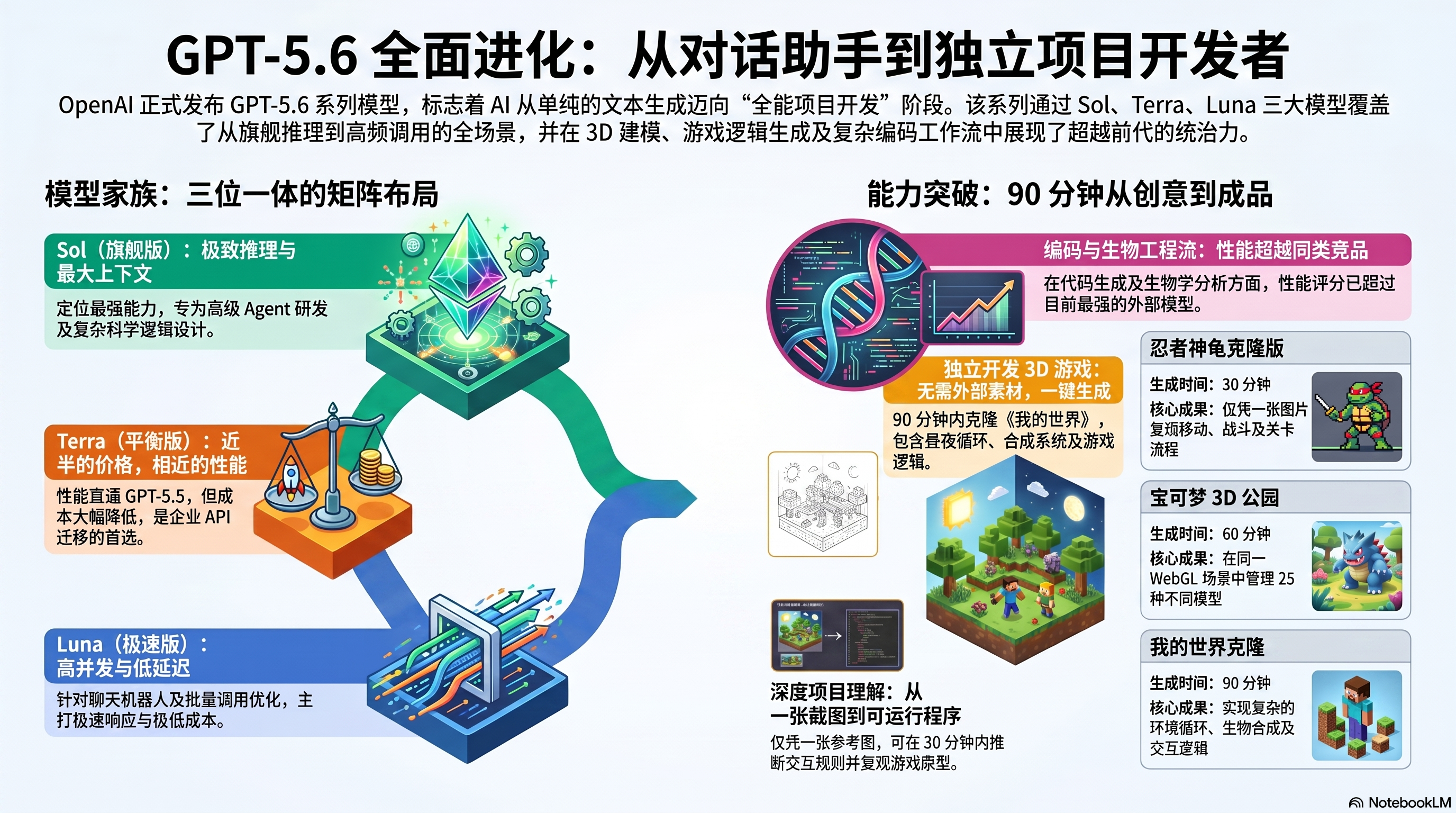 🚀 GPT-5.6 Sol、Terra、Luna 来了:AI 正从聊天助手变成项目开发者